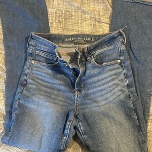 American Eagle High Rise Skinny Kick Jeans